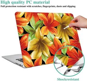 img 1 attached to 🌺 YMIX Hard Plastic Protective Case for MacBook Pro 13" A1278 - Hibiscus Flower Design