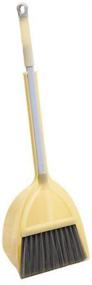 img 3 attached to 🧹 Xifando Mini Broom with Dustpan: A Perfect Little Housekeeping Helper Set for Kids (Light Yellow, Extended Sized)