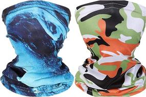 img 4 attached to Covering Children Bandana Headband Medium 2Pcs 4 Boys' Accessories ~ Cold Weather