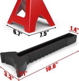 img 2 attached to Транслирую на русский язык данное название товара: "Torin Steel Jack Stands T43002A: Двойная фиксация, Вместимость 3 тонны - Красный (1 пара) от BIG RED".