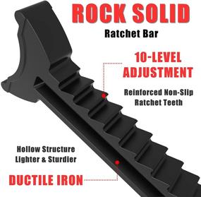 img 1 attached to Транслирую на русский язык данное название товара: "Torin Steel Jack Stands T43002A: Двойная фиксация, Вместимость 3 тонны - Красный (1 пара) от BIG RED".