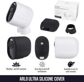 img 3 attached to 📷 Arlo Camera Silicone Skins: Enhanced Protection for Ultra/Ultra 2, Pro 3/Pro 4 (2 Pack, Black) - Not for Arlo Essential Spotlight