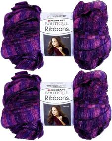 img 1 attached to Red Heart Boutique Ribbons Yarn Aurora