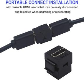 img 1 attached to Keystone Coupler VCE 6 Pack Adapter Black