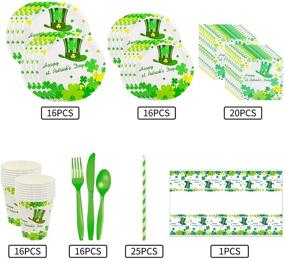 img 2 attached to Салфетка для стола CheeseandU Dinnerware St Patrick Tableware