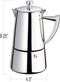 img 4 attached to ☕ Кофеварка Cuisinox Roma на 10 чашек из нержавеющей стали для плиты: непревзойденное качество заваривания