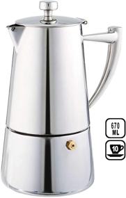 img 3 attached to ☕ Кофеварка Cuisinox Roma на 10 чашек из нержавеющей стали для плиты: непревзойденное качество заваривания