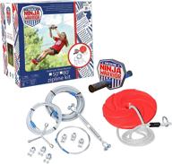 🌟 adventure awaits with the american ninja warrior 50 ft zipline - ultimate zip line kit for kids and teens - ages 8+ логотип