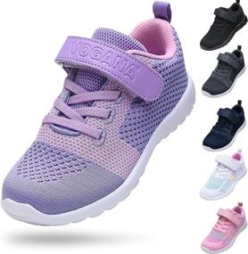 img 4 attached to 👟 Breathable Lightweight Washable Toddler Tennis Shoes for Boys and Girls – Ideal for Athletic Running, Walking, and Sports Activities in School