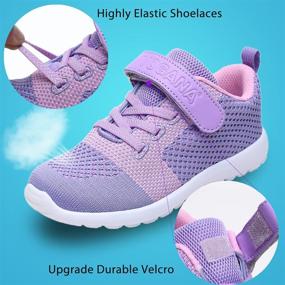 img 1 attached to 👟 Breathable Lightweight Washable Toddler Tennis Shoes for Boys and Girls – Ideal for Athletic Running, Walking, and Sports Activities in School