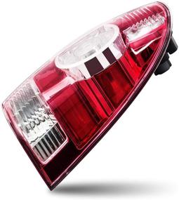 img 3 attached to Пара задних фонарей для 2005-2015 Toyota Tacoma | Совместим с галогенным и светодиодным типом | Замена OEM# 8156004160 8155004160