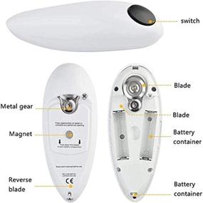 img 1 attached to 🥫 Chef's Best Choice Electric Can Opener - Powerful, Safe & Easy, Automatic Tin Opener for Hand-Free Operation