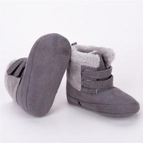 img 1 attached to Enteer Baby Girls Winter Boots Apparel & Accessories Baby Boys