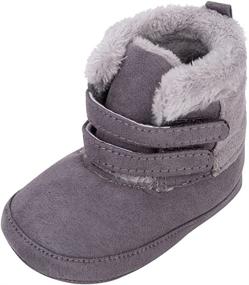 img 4 attached to Enteer Baby Girls Winter Boots Apparel & Accessories Baby Boys
