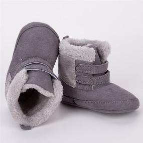 img 2 attached to Enteer Baby Girls Winter Boots Apparel & Accessories Baby Boys