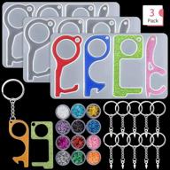 pieces keychain silicone colorful sequins logo