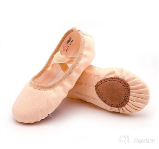 img 1 attached to 🩰 Shop Girls Ballet Practice Shoes, Yoga Shoes for Dancing review by Tara Ford