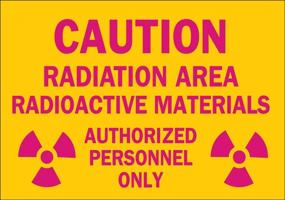 img 1 attached to Brady 25282 Radiation Radioactive Authorized