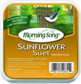 img 1 attached to 🐦 Morning Song 11454 Sunflower Suet Wild Bird Food: Nutritious 9-Ounce Delight