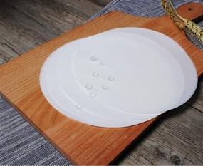 img 1 attached to (Set of 200) 8-inch Parchment Paper Baking Circles - 🍰 Ideal for Cakes, Cooking, Dutch Oven, Air Fryer, Cheesecakes, Tortilla Press