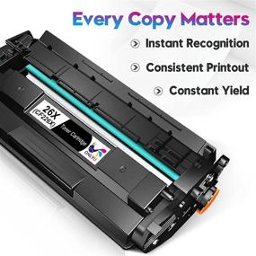 img 2 attached to 🖨️ ONLYU Compatible Toner-Cartridge Replacement for HP 26X CF226X 26A CF226A 226A CF226 Pro M402n M402dn M402dne M402dw Pro MFP M426fdw M426fdn M426dw (Black, 2-Pack): High-Quality, Affordable Printing Solution