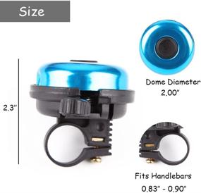 img 2 attached to 🚲 MOFAST Bike Bell: Stylish and Versatile Choice for Adult Kids Girls Boys (2 Styles, 7 Vibrant Colors)