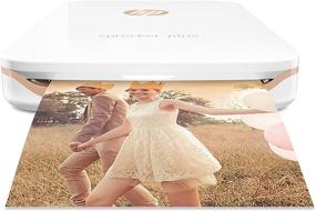 img 4 attached to 🖨️ HP Sprocket Plus Instant Photo Printer - Print Larger 30% Photos on 2.3x3.4 Sticky-Backed Paper, White (2FR85A)