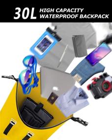 img 1 attached to IDRYBAG 30L Waterproof Dry Bag Backpack - Ultimate Floating Dry Backpack for Water Sports and Marine Activities