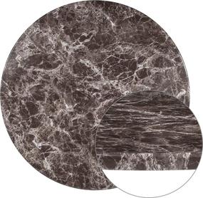 img 3 attached to 36-inch Round Gray Marble Laminate Table Top by Flash Furniture