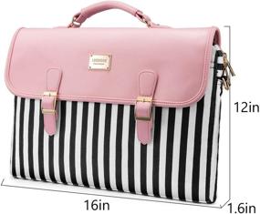 img 2 attached to 💕 Stylish Pink Laptop Sleeve Bag for Women: Slim 15.6-Inch Case Ideal for Work and College