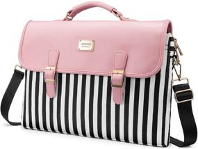 img 4 attached to 💕 Stylish Pink Laptop Sleeve Bag for Women: Slim 15.6-Inch Case Ideal for Work and College