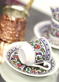 img 3 attached to Authentic Turkish Coffee Saucer Sets: Complete Pieces for an Unforgettable Coffee Experience