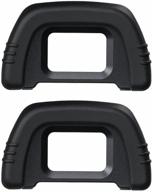 📷 ceari [2 pack] dk-21 rubber eyecup eyepiece for nikon dslr cameras - enhanced viewfinder experience with bonus microfiber cleaning cloth logo