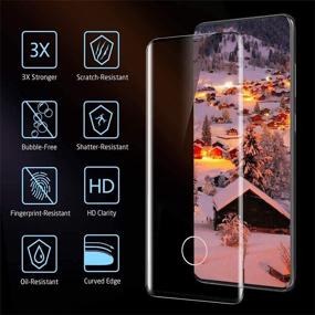 img 3 attached to 📱 Премиум 2+2 Набор защитного стекла для экрана Galaxy Note 10 Plus - закаленное стекло для высокой четкости изображения, твердость 9H, включает защиту камеры.
