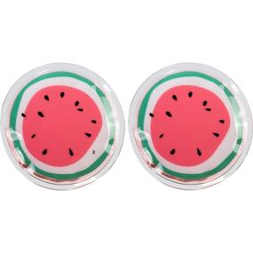 img 2 attached to 🍉 Cala Hot and Cold Eye Pads - Refreshing Watermelon Eye Mask for Puffiness and Tension Relief (69163)