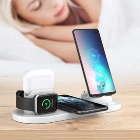 img 2 attached to Wireless Charging Station Compatible Airpods Portable Audio & Video