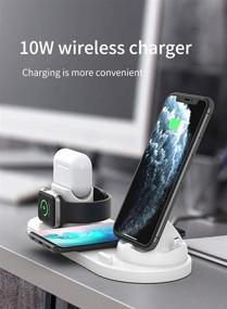 img 1 attached to Wireless Charging Station Compatible Airpods Portable Audio & Video