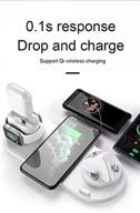 wireless charging station compatible airpods portable audio & video logo