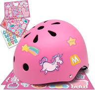 🚲 safe and fun simply kids bike helmet with diy stickers for toddler boys and girls i cpsc & ce certified for skateboard roller-skating bicycle scooter i suitable for baby infant youth child ages 2-4, 3-5, and 5-8 years old logo