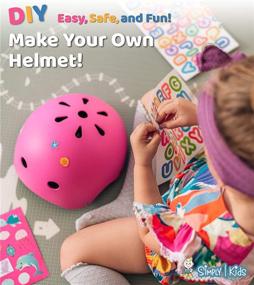 img 3 attached to 🚲 Safe and Fun Simply Kids Bike Helmet with DIY Stickers for Toddler Boys and Girls I CPSC & CE Certified for Skateboard Roller-Skating Bicycle Scooter I Suitable for Baby Infant Youth Child Ages 2-4, 3-5, and 5-8 Years Old