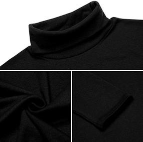 img 3 attached to 👚 Lightweight Turtleneck Pullover Sleeve Shirt