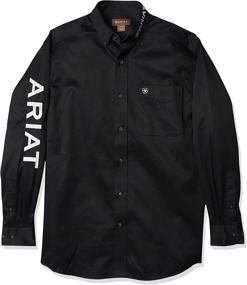 img 3 attached to Ariat Sleeve Twill Shirt X Large Men's Clothing for Shirts