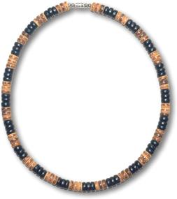 img 4 attached to 🌴 Authentic Native Treasure Wood Coco Bead Surfer Necklace with Sturdy Twist Lock Clasp - 14-22 inch Length