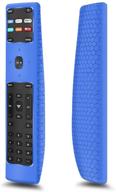 📺 shockproof silicone blue bumper cover for vizio xrt136 smart hdtv remote - compatible with new xrt136 vizio smart lcd led tv remote - anti-lost protective case skin holder for vizio tv remote control back logo