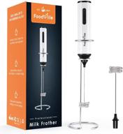 🥛 foodville mf05 rechargeable milk frother usb charging handheld foam maker + extra frother for cappuccino, latte, bulletproof coffee, keto diet, protein powder, matcha logo