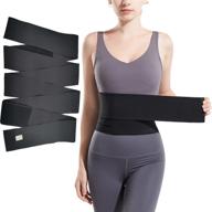 women's bandage wrap: invisible waist trainer tape with wrapped lumbar support belt logo