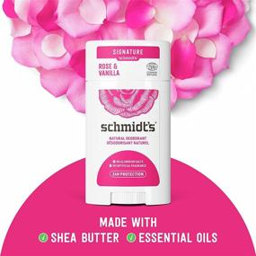 img 2 attached to 🌹 Schmidt's Aluminum-Free Deodorant, Rose & Vanilla, 24-Hour Odor Protection, Certified Natural, Vegan & Cruelty-Free, 3.25 oz, for Women and Men