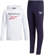 👕 детский костюм reebok - теплый спортивный свитшот и свитшоты для малышей, мальчиков и подростковиз флиса логотип