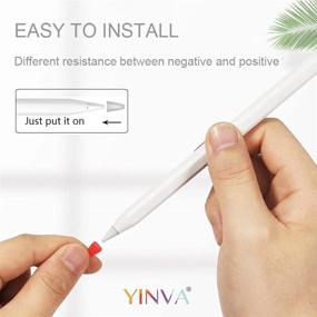 img 1 attached to 🎨 YINVA Silicone Nib Cap Accessories for Apple Pencil 1st and 2nd Gen - Cover Compatible with Apple Pencil Tips (30 PCS, 10 Colors)