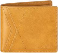 vulkit minimalist leather bi fold blocking men's accessories and wallets, card cases & money organizers logo